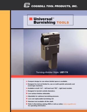 Universal Burnishing Tools UBT-T4 Flyer