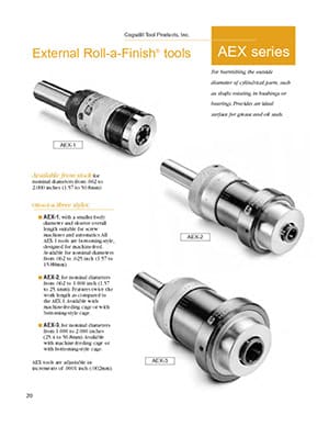 Cogsdill AEX Series External Roller Burnishing Tools